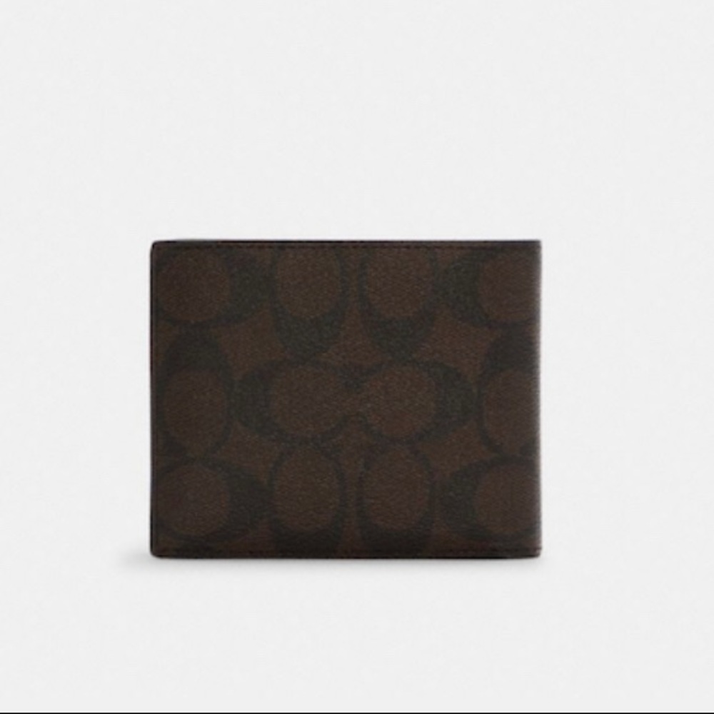Boxed 3 In 1 Wallet Gift Set In Colorblock Signature Canvas - Picture 4 of 14